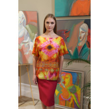 Блуза оранж Emilio Pucci, распродажа 